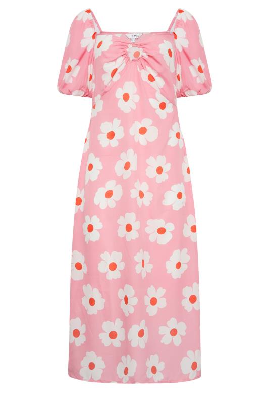Tall Women's Pink Daisy Cut Out Midi Dress | Long Tall Sally 6