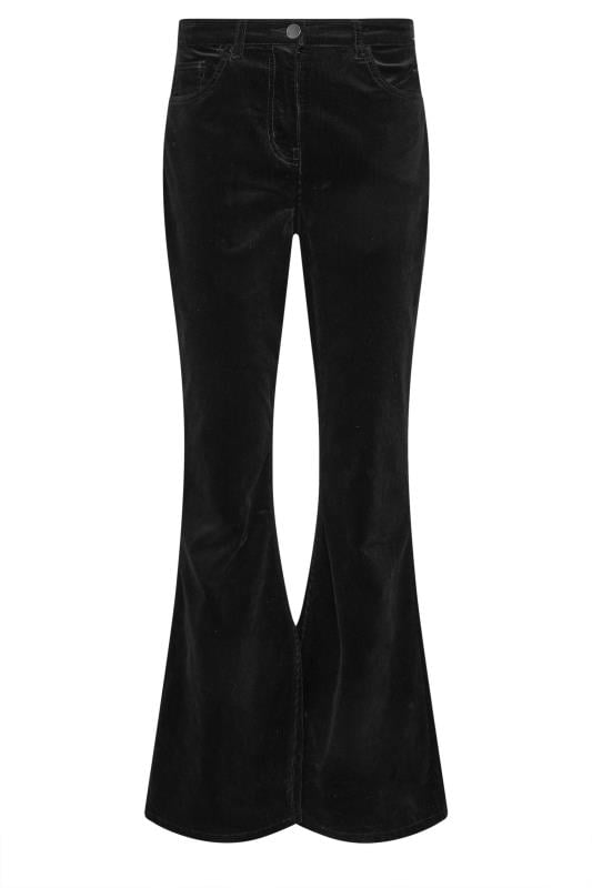 LTS Tall Black Cord Detail Flare Trousers | Long Tall Sally 6