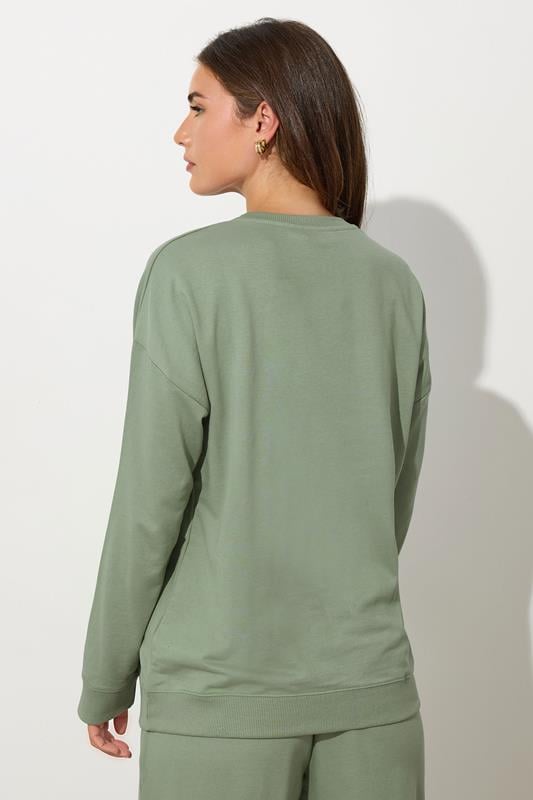 LTS Tall Sage Green Crew Neck Sweatshirt | Long Tall Sally 3