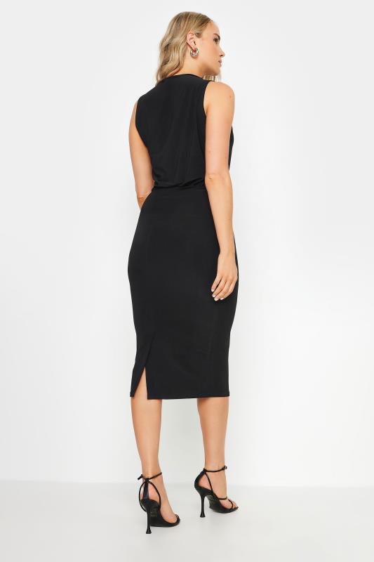 LTS Tall Black Cutout Midi Dress | Long Tall Sally 4