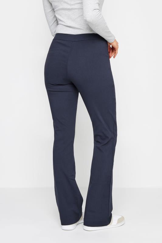 LTS Tall Women's Navy Blue Bi Stretch Bootcut Trousers | Long Tall Sally 3