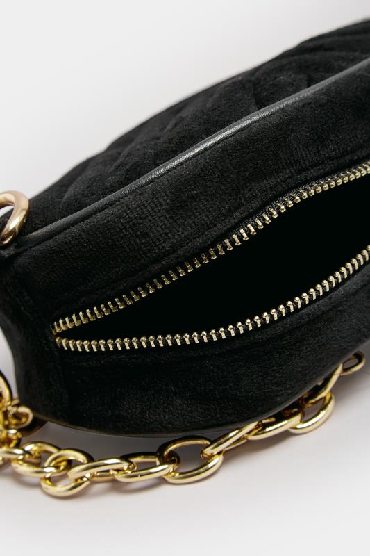 Black Chain Strap Camera Bag | Yours Clothing 7