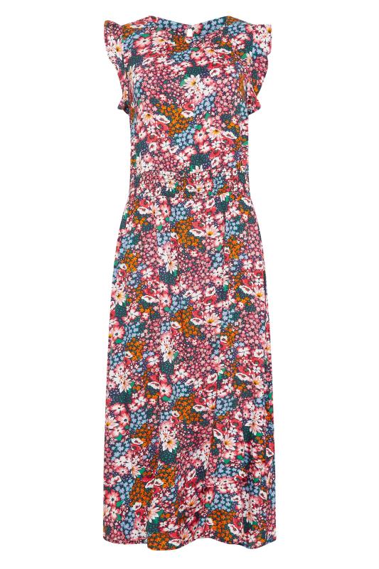 Tall Women's LTS Pink Ditsy Floral Midi Dress | Long Tall Sally 6