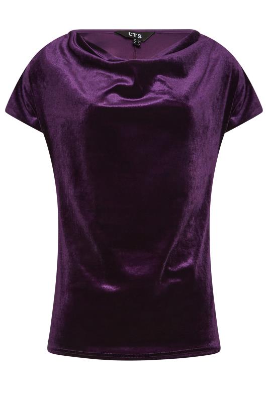 LTS Tall Purple Cowl Neck Top | Long Tall Sally 5