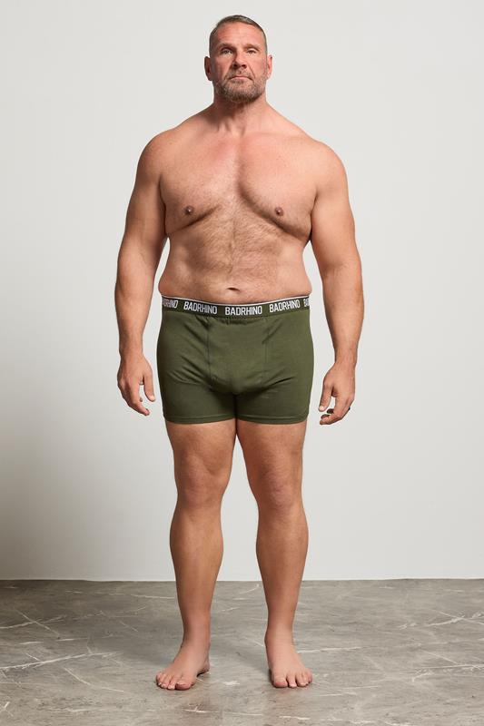 BadRhino 5 PACK Navy Blue/Grey/Green/Burnt Red/Black Boxers | BadRhino 2