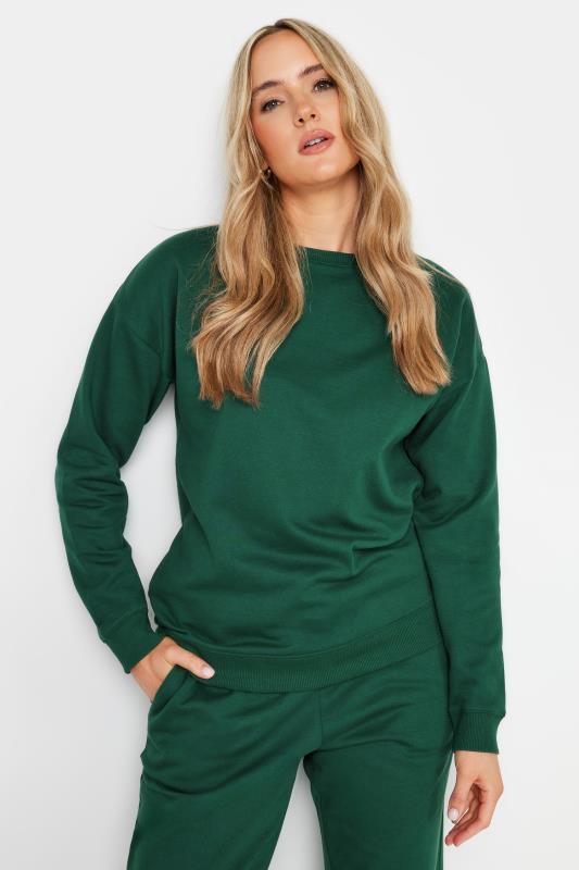 LTS Tall Women's Dark Green Long Sleeve Sweatshirt | Long Tall Sally 2