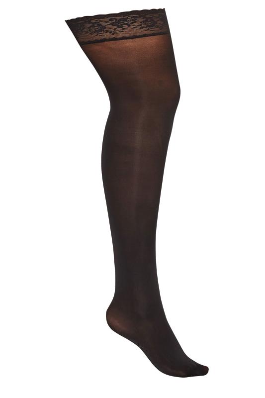 Black 50 Denier Hold Ups | Yours Clothing 3