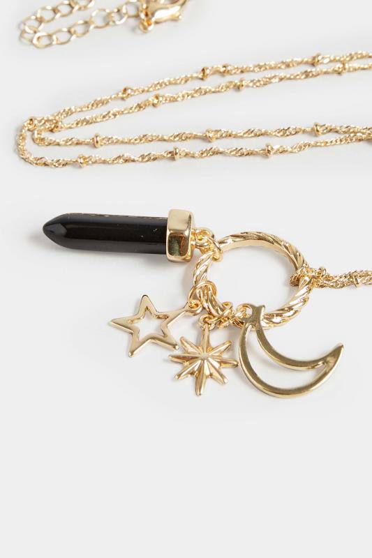 Gold Celestial Charm Necklace | Yours Clothing 4