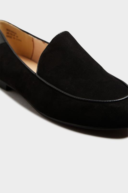 LTS Black Suede Loafers In Standard Fit | Long Tall Sally  4
