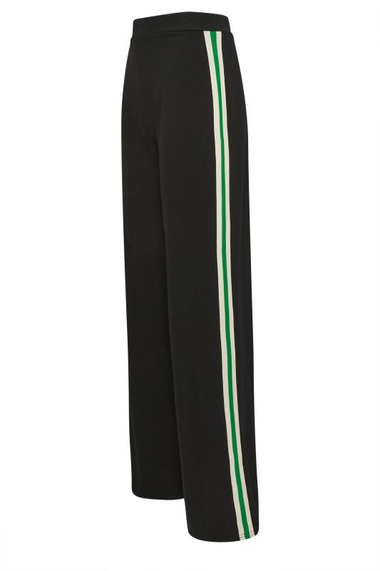 LTS Tall Women's Black & Green Side Stripe Wide Leg Trousers | Long Tall Sally 7