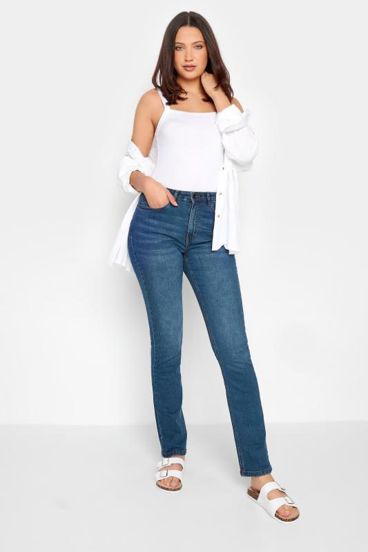 LTS Tall Women's Mid Blue MIA Slim Leg Jeans | Long Tall Sally 3