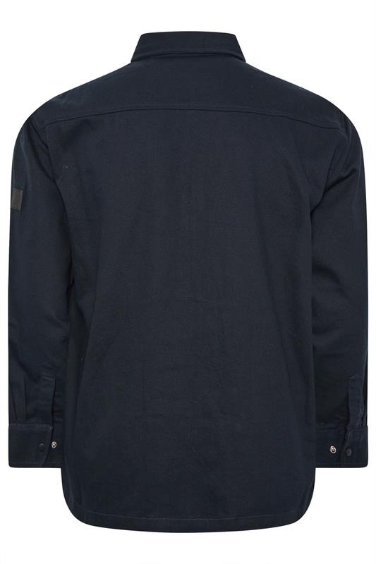 D555 Big & Tall Navy Blue Shacket | BadRhino 2