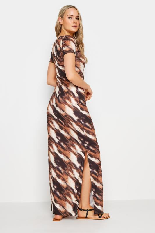 LTS Tall Womens Chocolate Brown Abstract Print Maxi Dress | Long Tall Sally 3