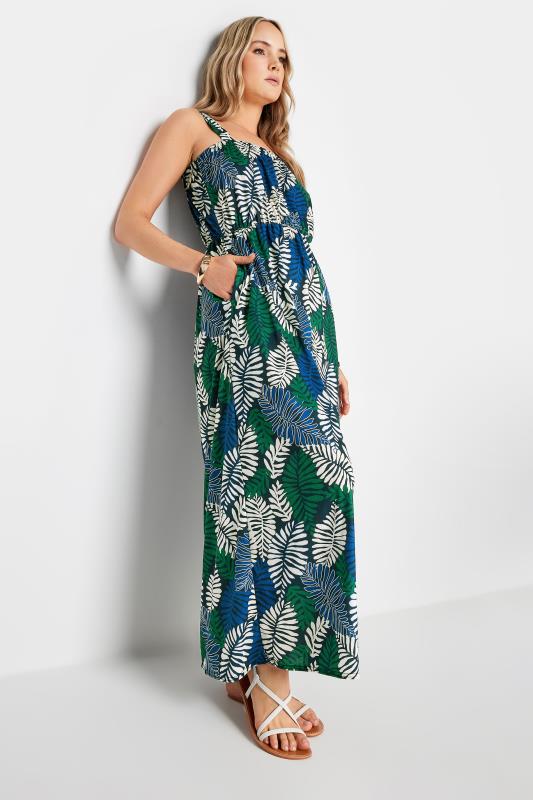 LTS Tall Women's Navy Blue Tropical Print Maxi Dress | Long Tall Sally 2