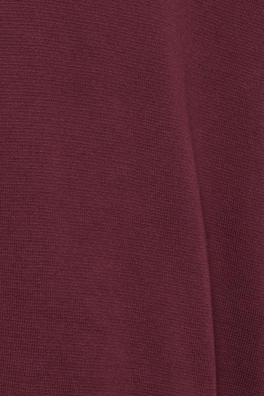 BadRhino Big & Tall Burgundy Red Mock Shirt Milano Quarter Zip Jumper | BadRhino 7