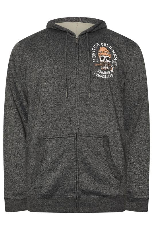 KAM Big & Tall Black 'British Columbia' Slogan Hood