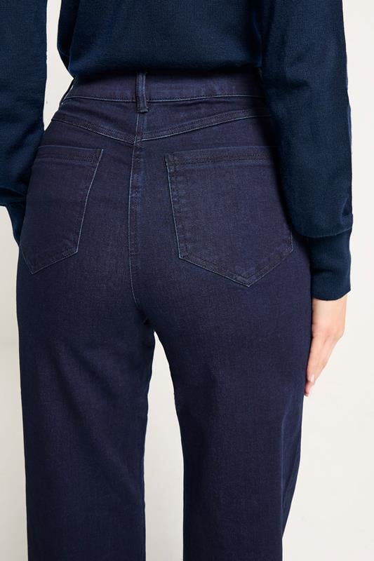 LTS Tall Women's Dark Indigo Blue Wide Leg Jeans | Long Tall Sally  5