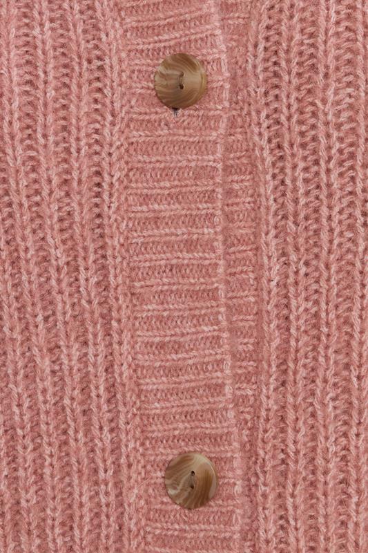LTS Tall Pink Pointelle Knit Cardigan | Long Tall Sally 4