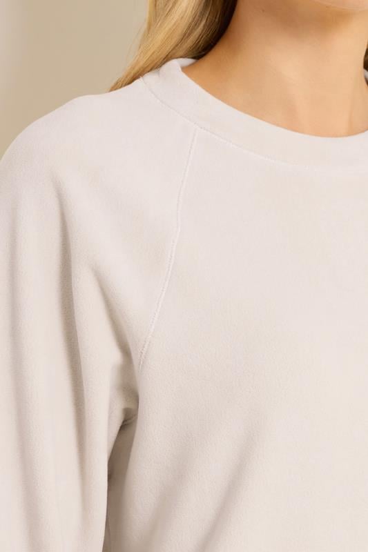 LTS Tall Women's Ivory White Microfleece Top | Long Tall Sally 4