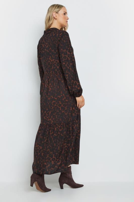 LTS Tall Chocolate Brown Leopard Print Tiered Maxi Dress | Long Tall Sally 4