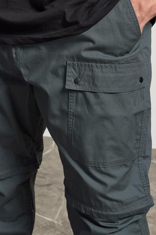 BadRhino Big & Tall Slate Grey 2 in 1 Trekking Trousers | BadRhino 5