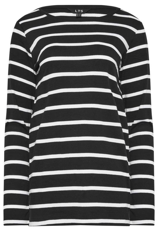 LTS Tall Women's Black Stripe Long Sleeve Cotton T-Shirt | Long Tall Sally 7