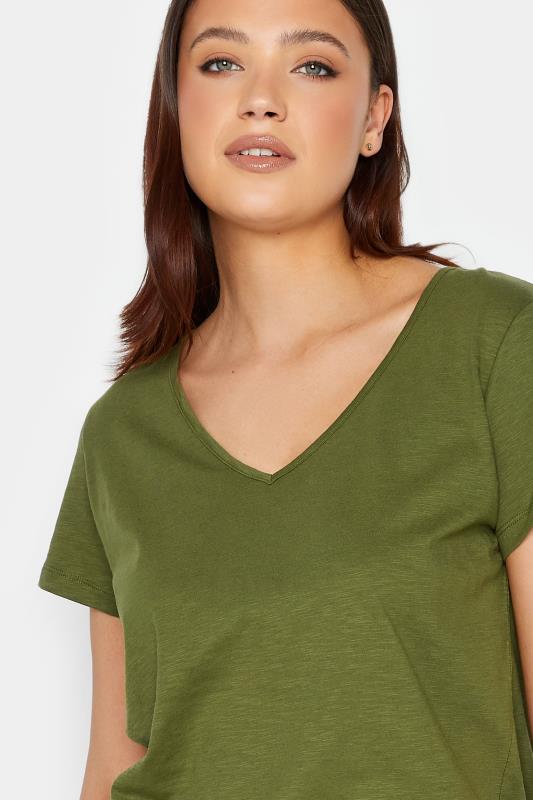 LTS Tall Womens Olive Green Short Sleeve T-Shirt | Long Tall Sally  4
