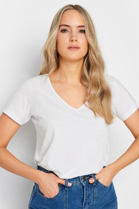 LTS Tall Women's White Short Sleeve Cotton T-Shirt | Long Tall Sally 4