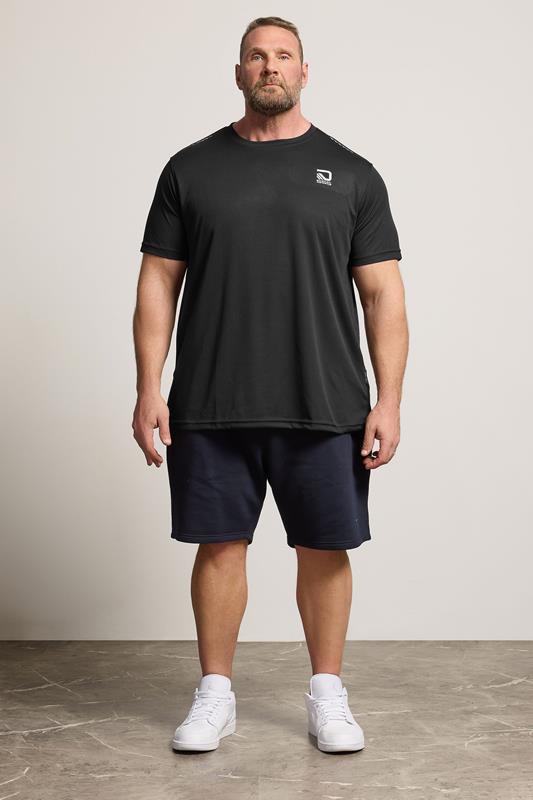 D555 Big & Tall Black Lightweight Active T-Shirt | BadRhino 1