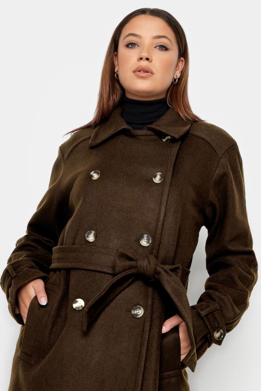 LTS Tall Womens Chocolate Brown Formal Trench Coat | Long Tall Sally 4