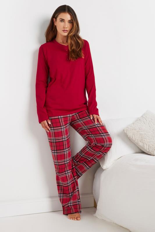 LTS Tall Red Cotton Pyjama Top | Long Tall Sally 5