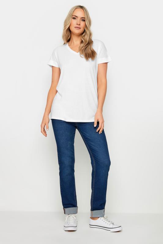 LTS 2 PACK Tall Women's Navy Blue & White Short Sleeve T-Shirts | Long Tall Sally 4