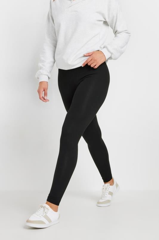 LTS MADE FOR GOOD 2 PACK Black Cotton Leggings | Long Tall Sally  4