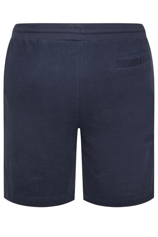 BadRhino Big & Tall Navy Blue Textured Shorts | BadRhino 6