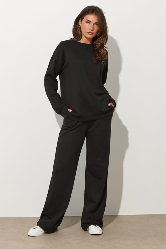 LTS Tall Black Long Sleeve Sweatshirt | Long Tall Sally  2