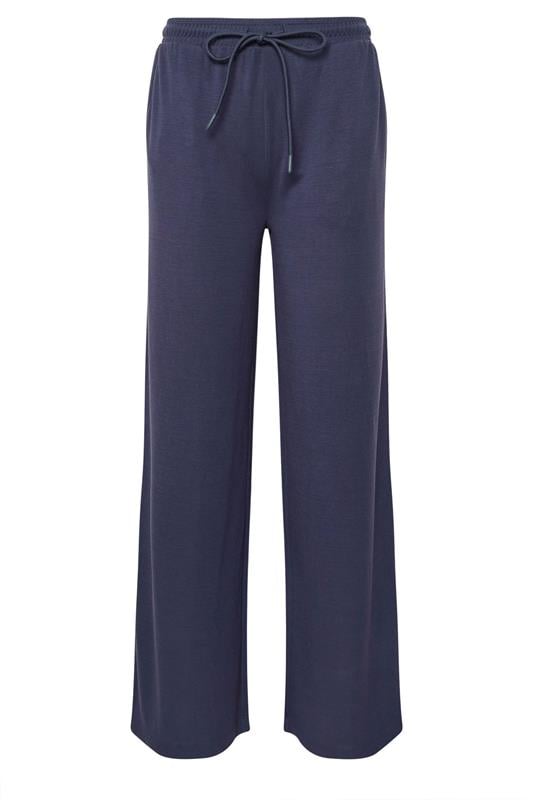 Tall  LTS Tall Navy Blue Premium Wide Leg Trousers