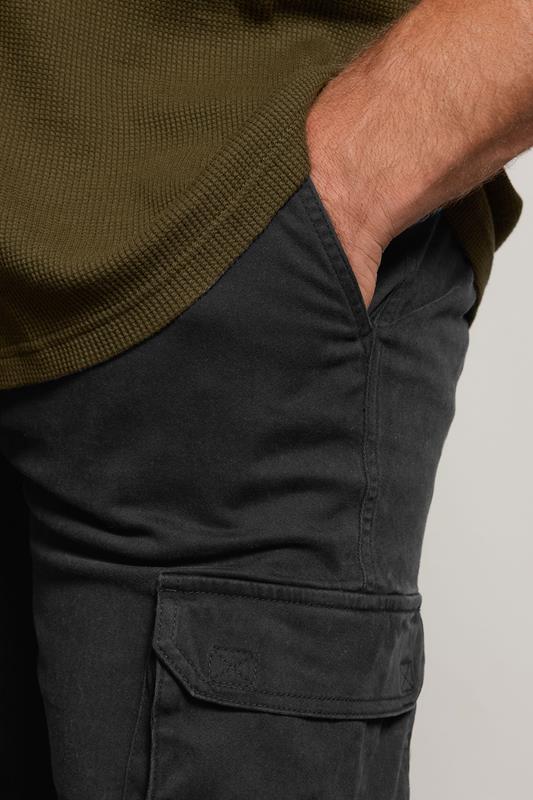 BadRhino Big & Tall Black Cargo Trousers | BadRhino 4