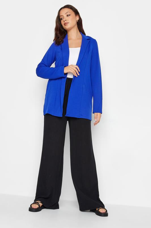 LTS Tall Women's Cobalt Blue Scuba Longline Blazer | Long Tall Sally 1