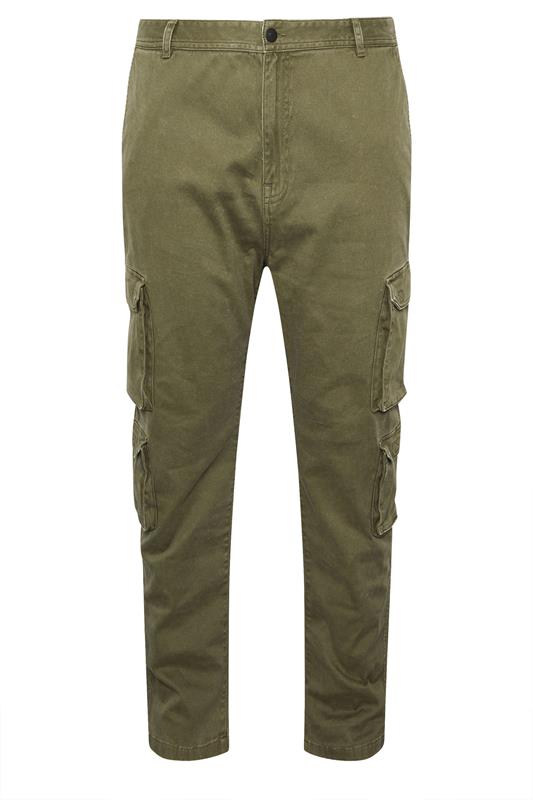 BadRhino Big & Tall Olive Green Cargo Trousers | BadRhino 7