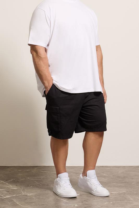 BadRhino Big & Tall Black Lightweight Cargo Shorts