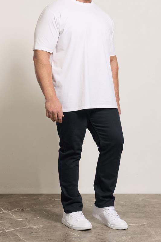 KAM Big & Tall Black KBS 150 Straight Leg Jeans