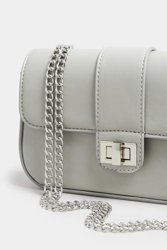 Grey Chain Shoulder Bag | Yours Clothing 4