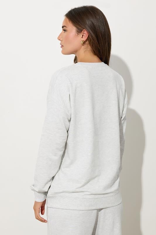 LTS Tall Light Grey Long Sleeve Sweatshirt | Long Tall Sally  5