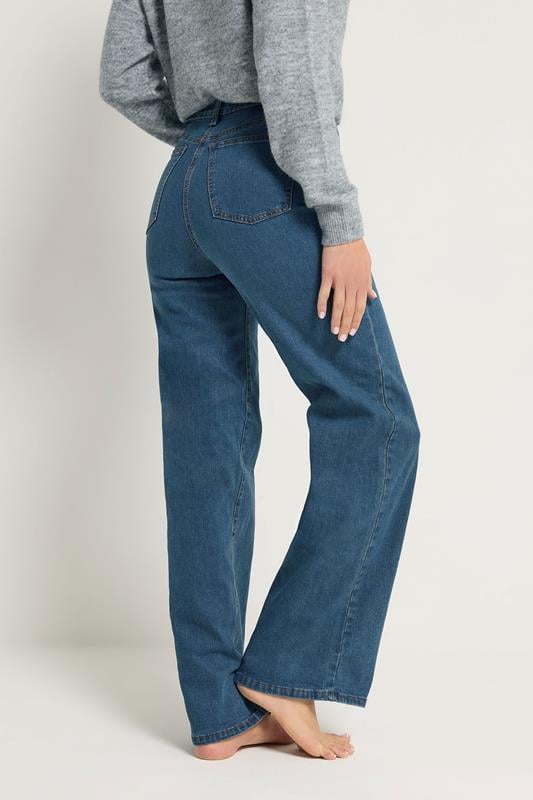 LTS Tall Indigo Blue BEA Wide Leg Jeans | Long Tall Sally 3