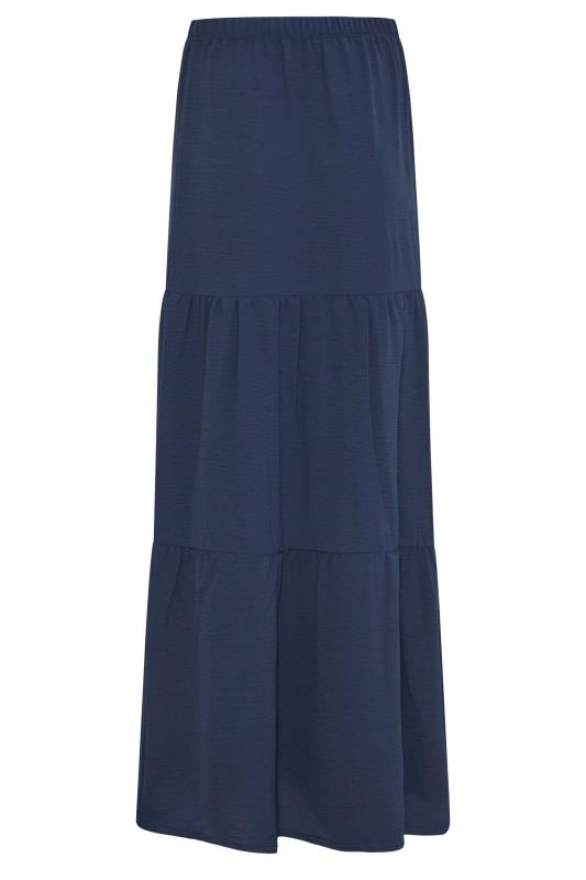 LTS Tall Women's Navy BlueTiered Crepe Maxi Skirt | Long Tall Sally 5