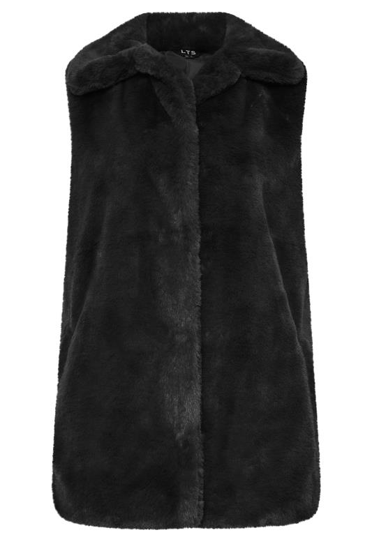 LTS Tall Black Faux Fur Gilet | Long Tall Sally 6