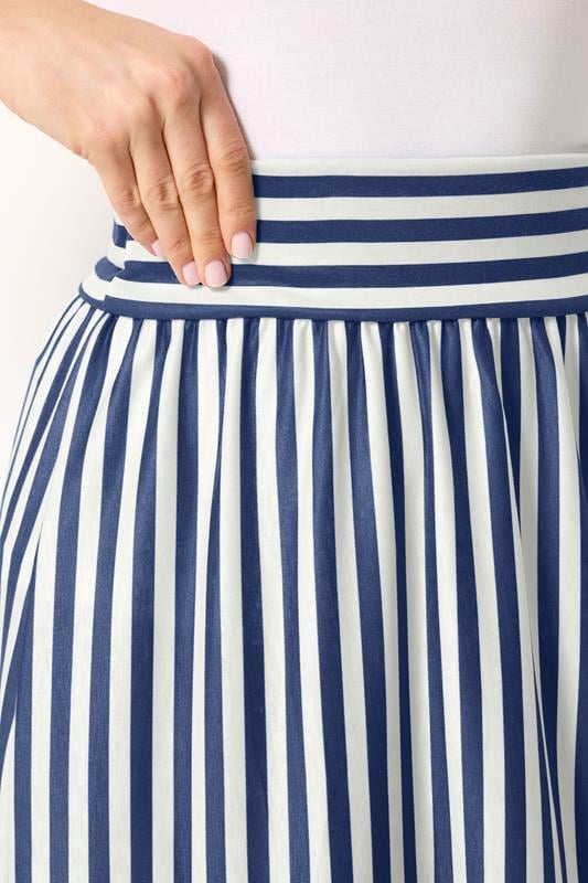 LTS Tall Women's Blue Stripe Maxi Skirt | Long Tall Sally