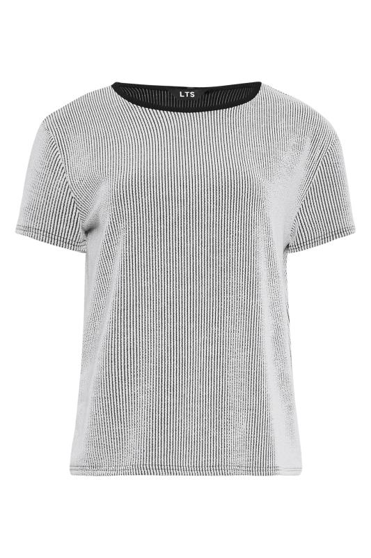 LTS Tall Women's Grey Ribbed T-Shirt | Long Tall Sally  8