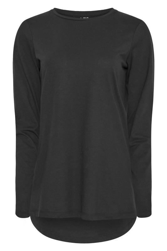 LTS Tall Women's Black Dipped Hem T-Shirt | Long Tall Sally 5