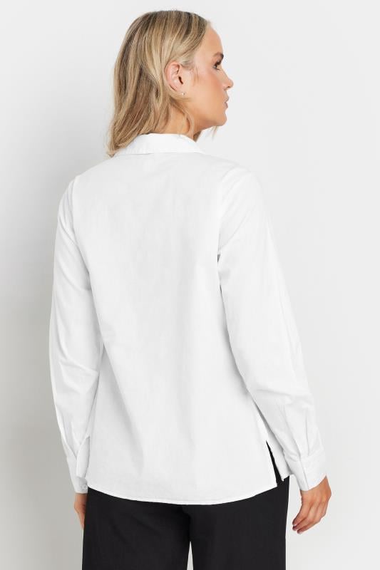 Tall Women's LTS White Cotton Shirt | Long Tall Sally  3